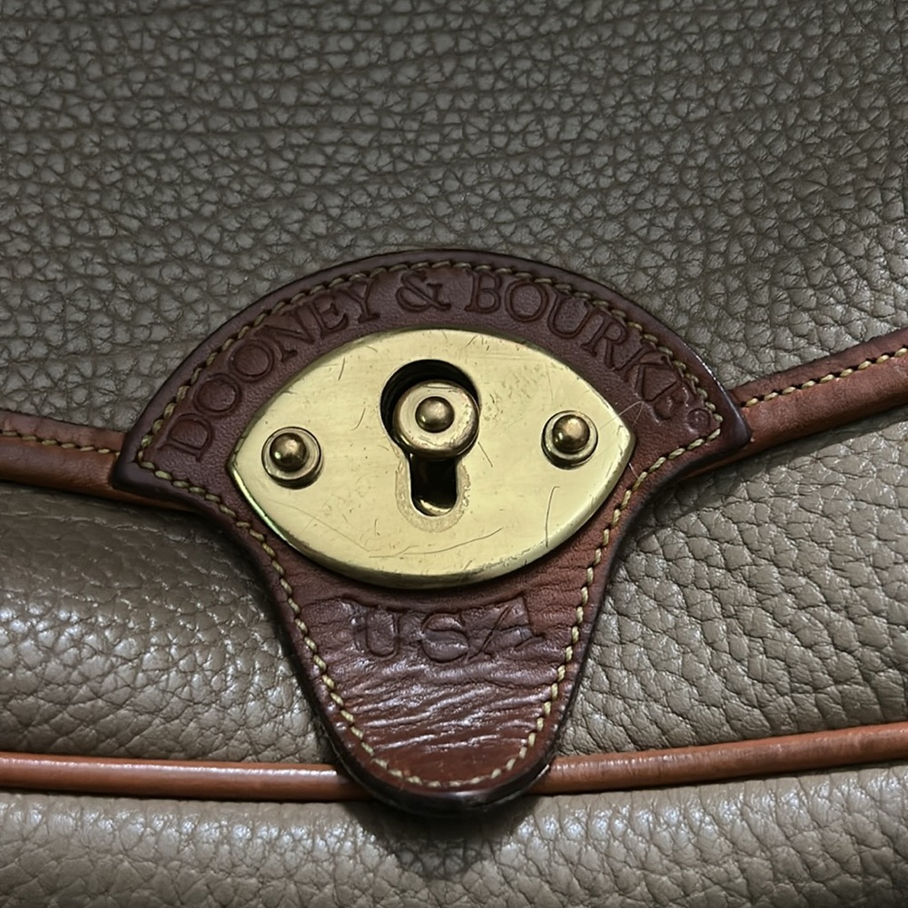 Dooney & Bourke Brown Crossbody Bag with Gold Hardware - Picture 2 of 6